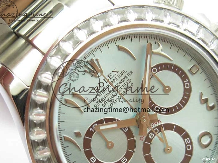 1219 Daytona 116506 Middle East Edition Bp Maker Best Edition Ice Blue Brown Arabic Dial Diam Bezel On SS Bracelet A Neat 2897